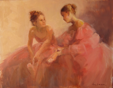 Waiting for the Curtain by artist Eve Larson